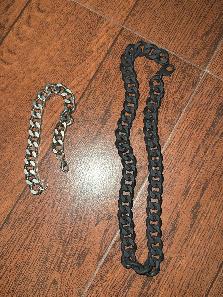 H&M Accessories- Chain + Bracelet