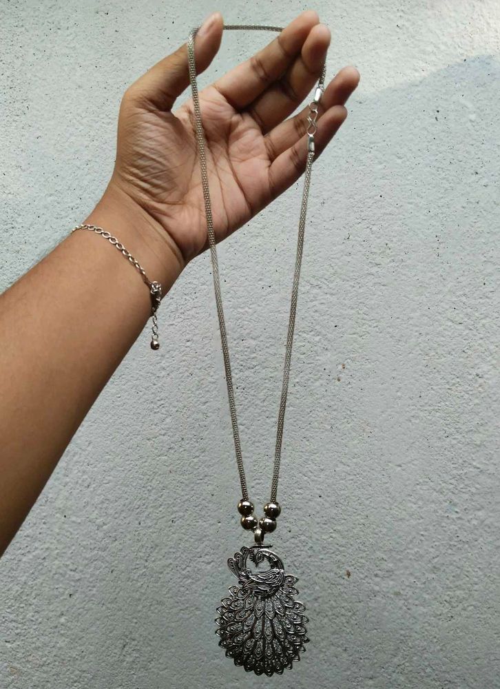 Locket Peacock Chain & Zhumka