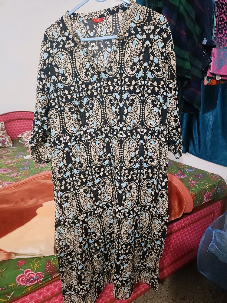 Printed Cotton W Kurta