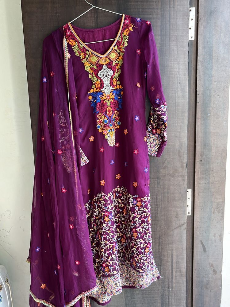 Beautiful Embroidered Kurta Dupatta