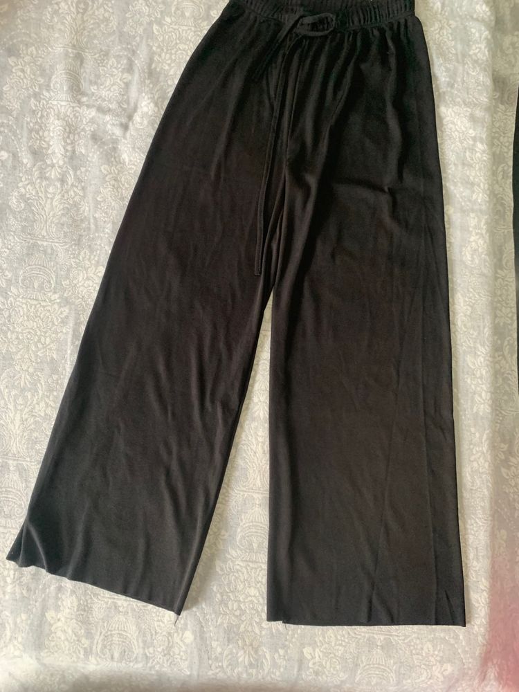 Black High Waist Korean Pants