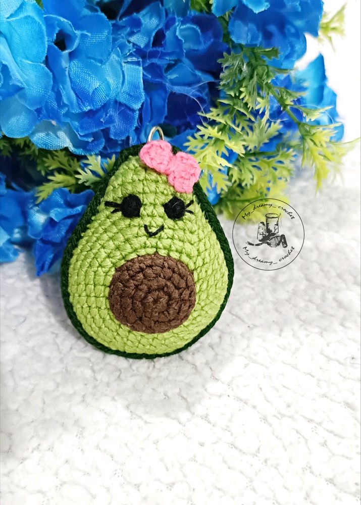 Avocado Keychain