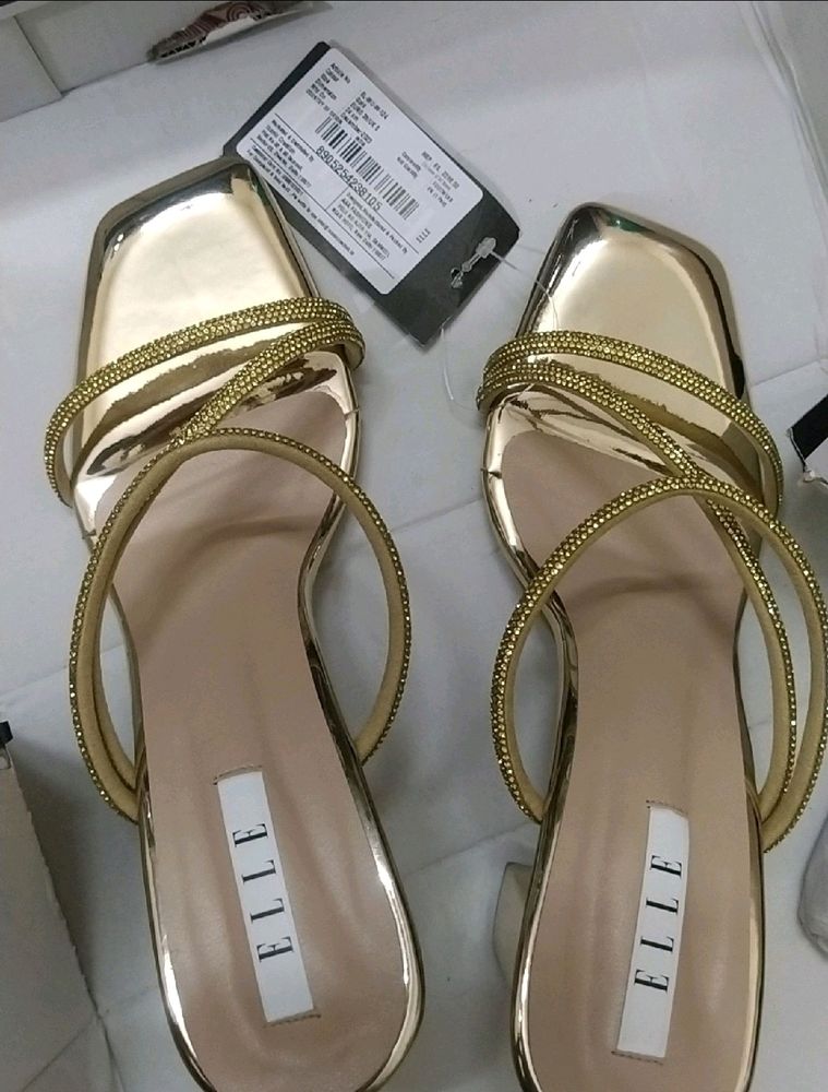 Elle Golden Sandals