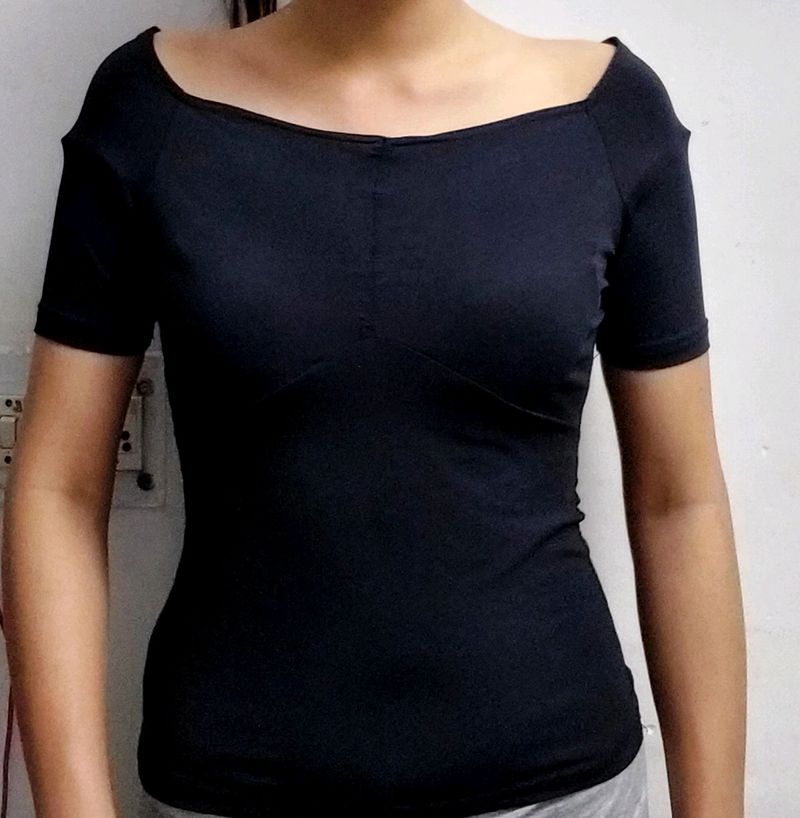 Korean Deep Neck Top