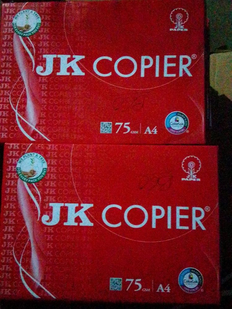 Free Delivery JK Copier 75 GSM A4 Size Paper