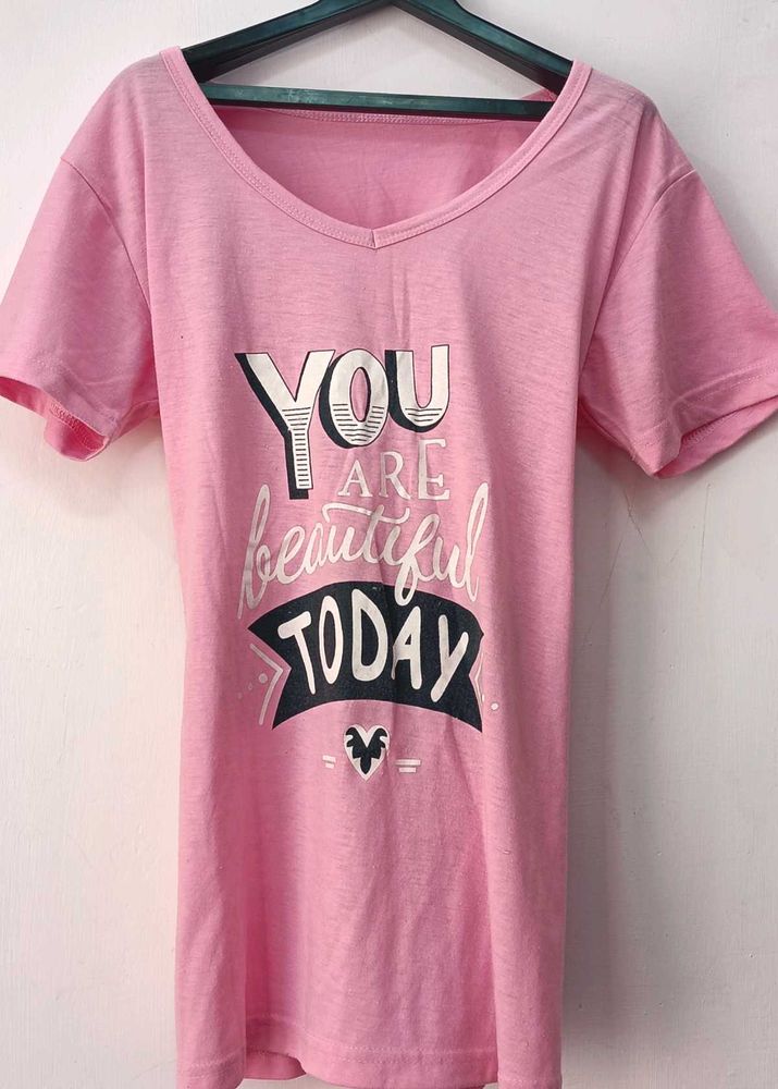 Casual Pink Top For Women's