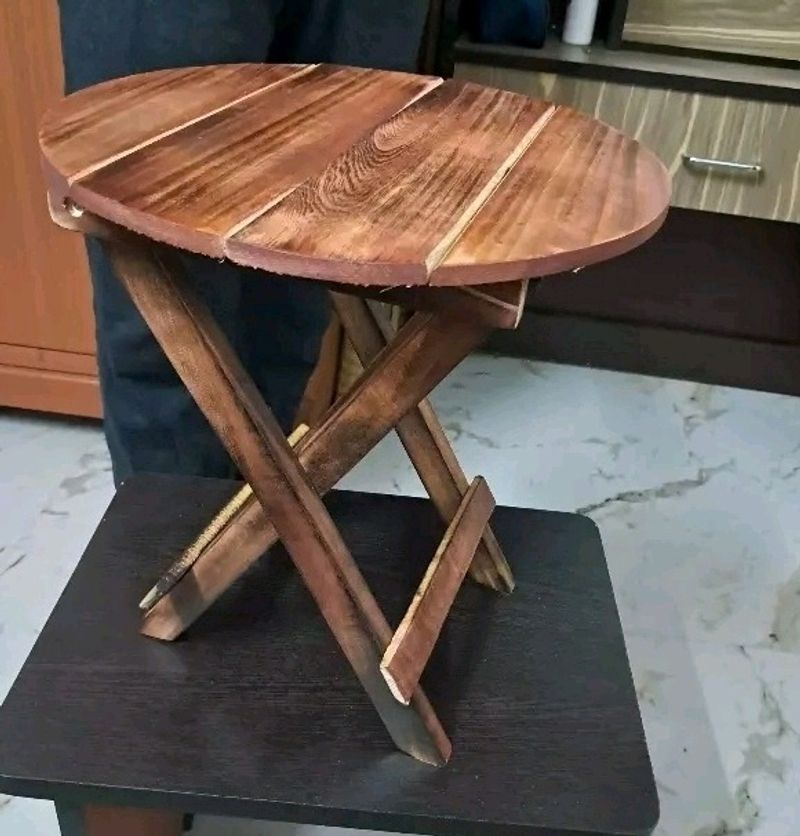 Small Foldable Wooden Coffee Table