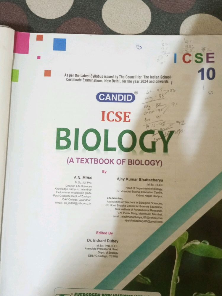 Biology Class 10 Icse