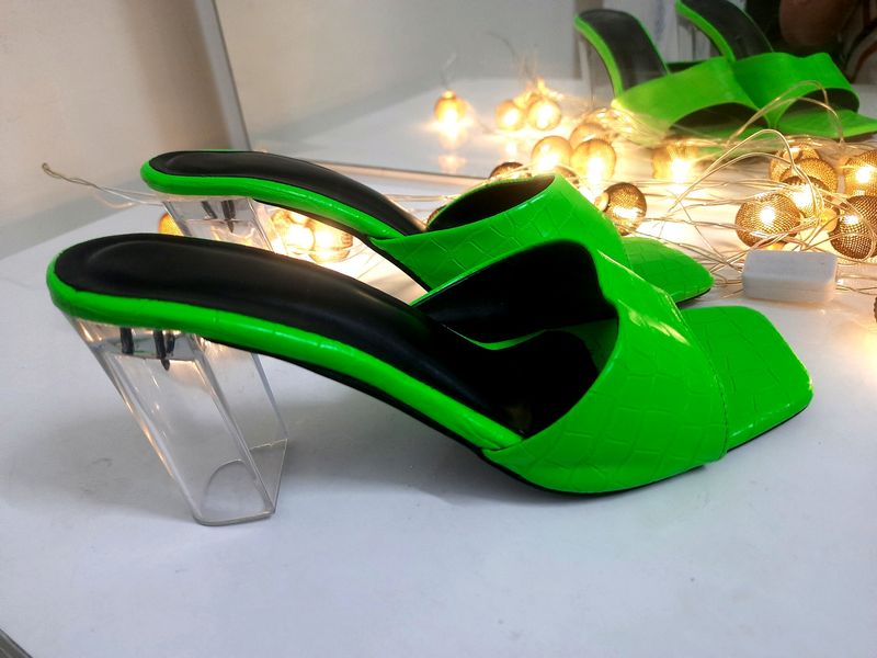 Neon Green Heels