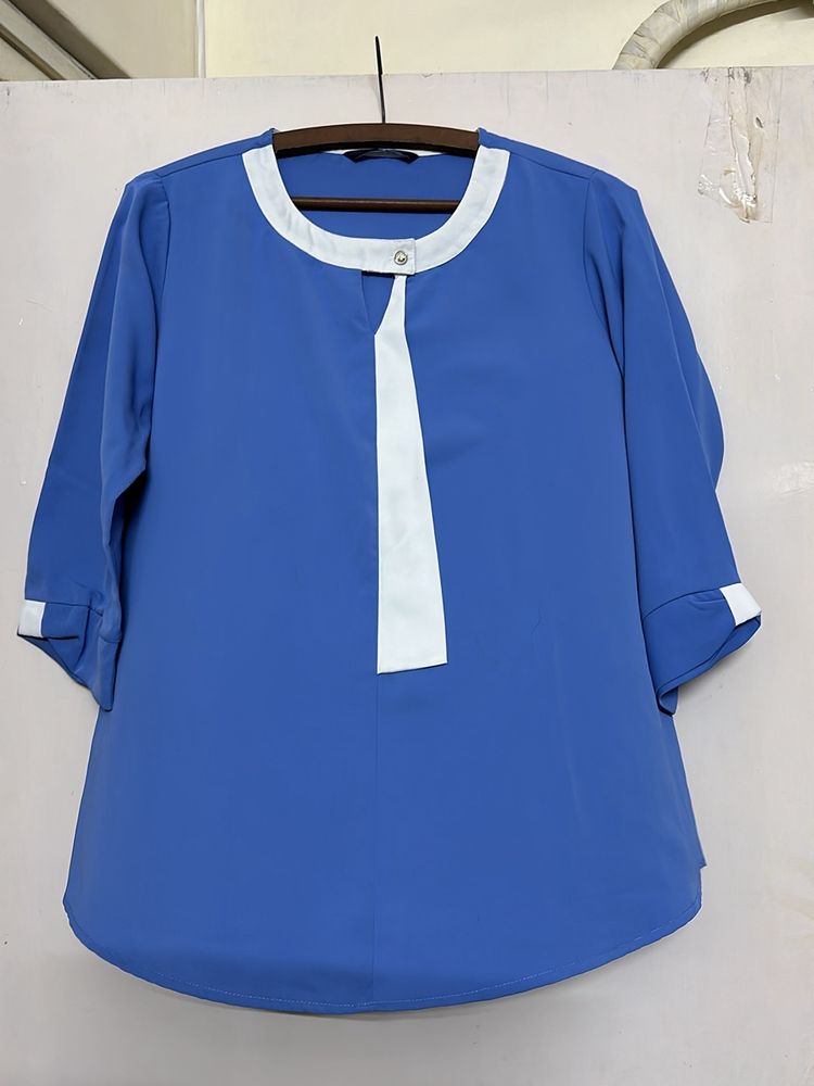 Blue Formal Top