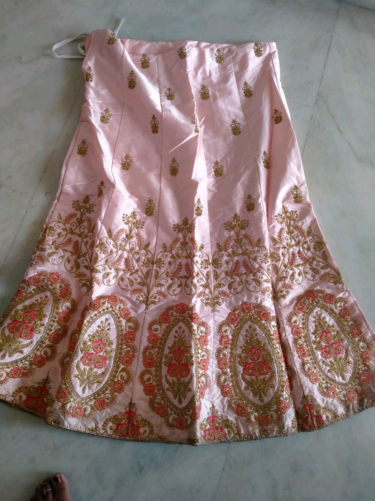 Peach  Shade Beautiful Lehnga