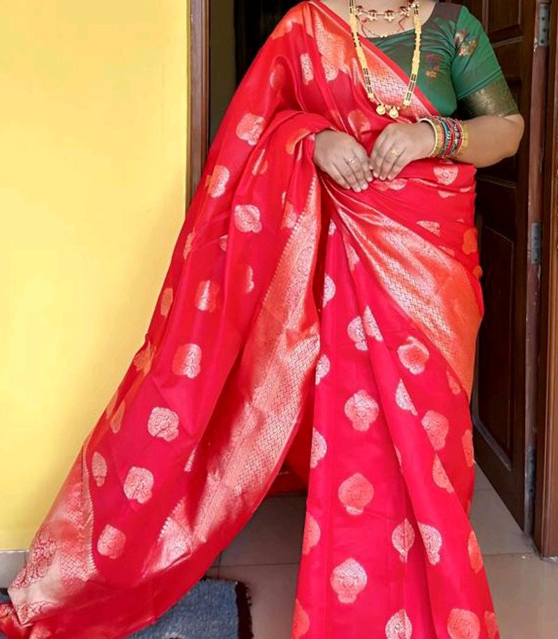 Red Kanjivaram Saree