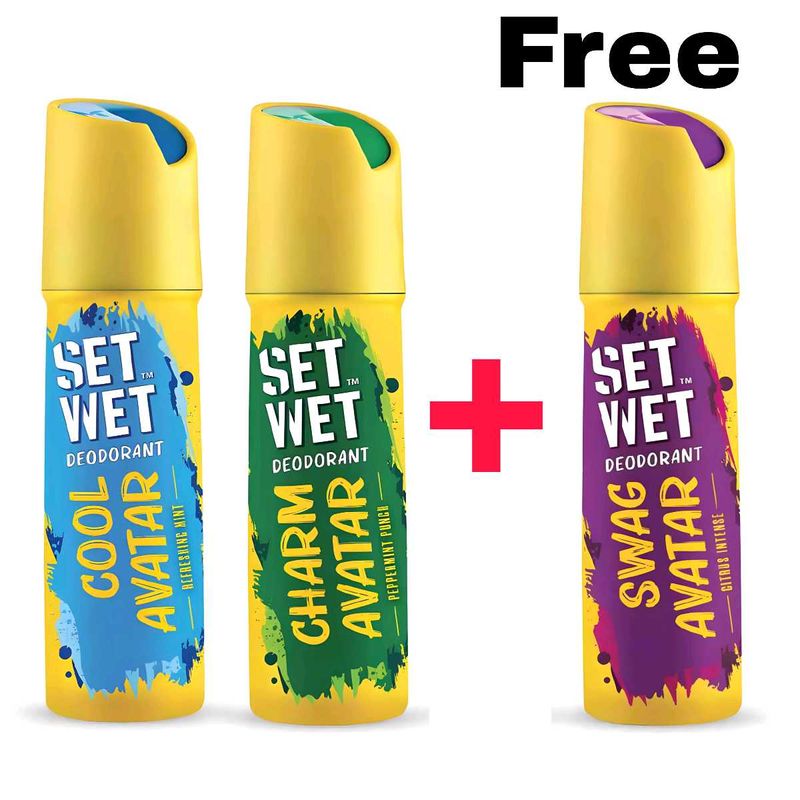 Set Wet Deodorant Body Spray Buy 2 Get 1 Free