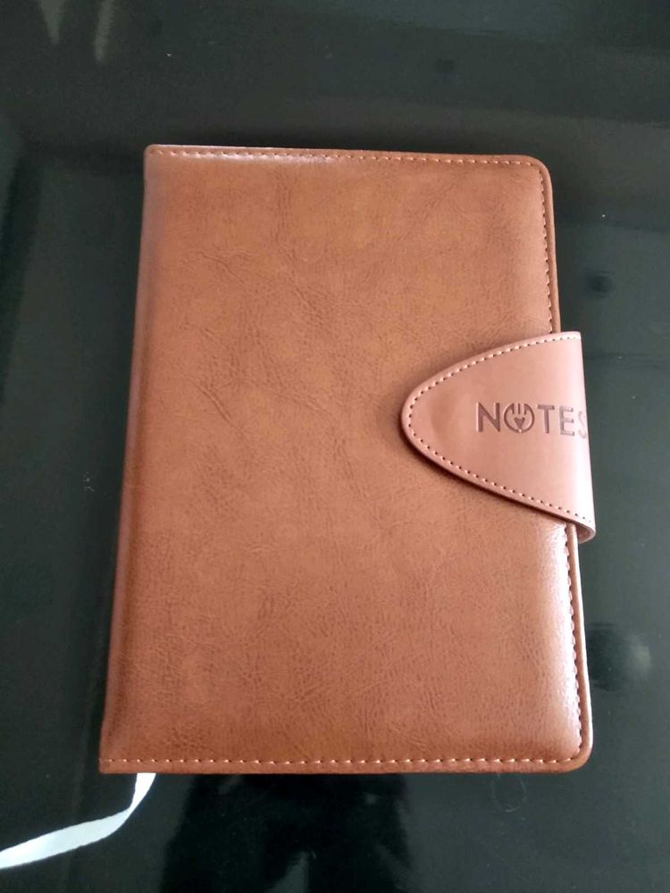 Diary With Leather Cover