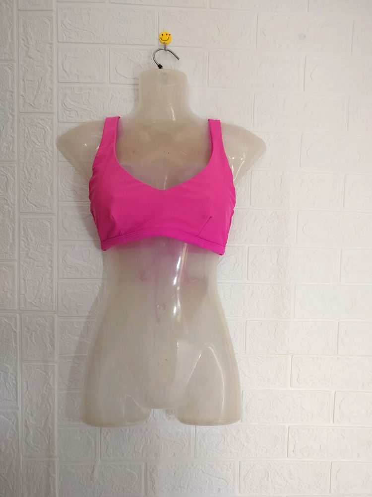 Pink Shein Bralette Top