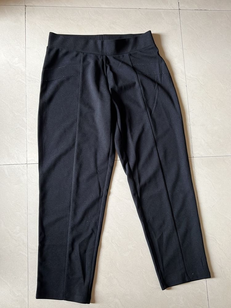 Slim Fit Flat Front Trousers