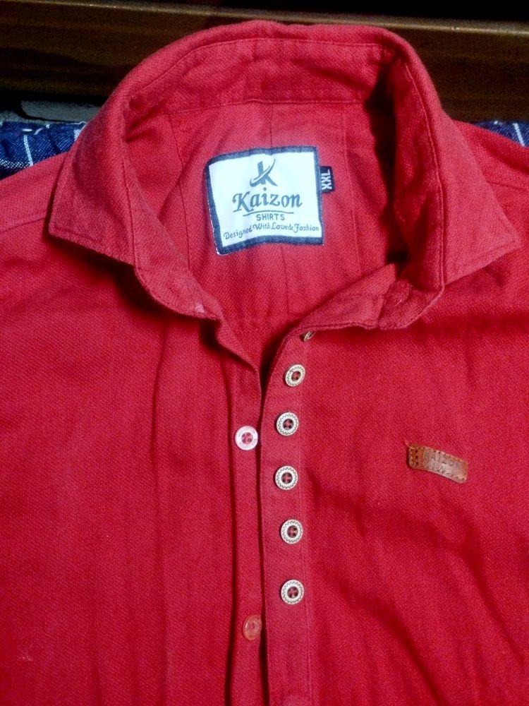 Mens Red Shirt ××l Size..