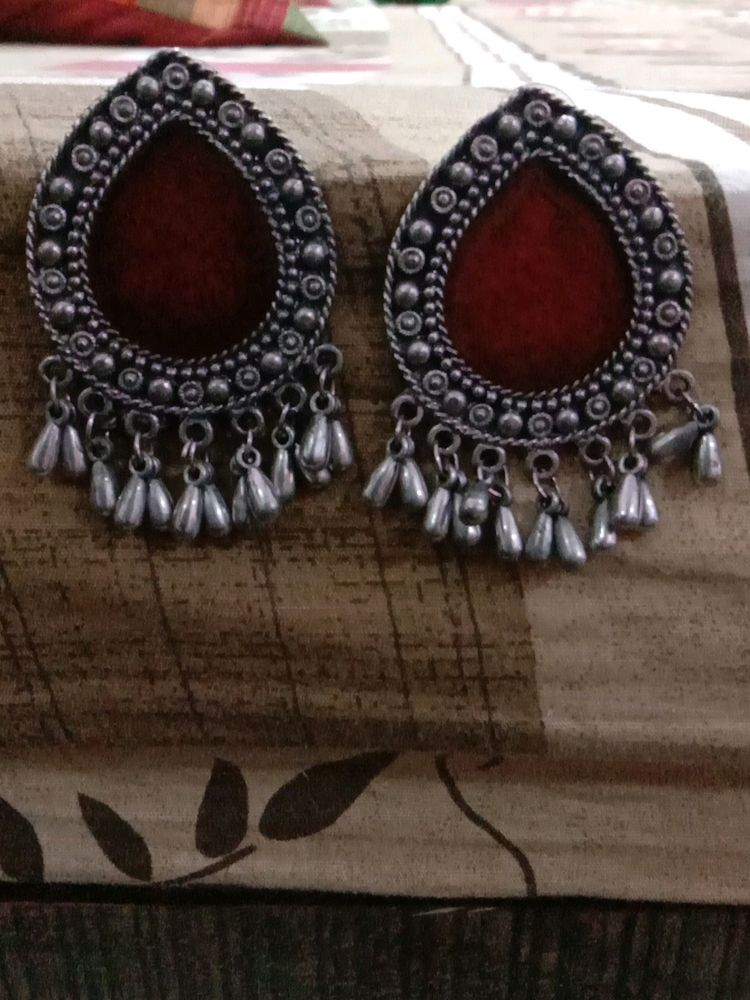 Ruby Pan Style Earing