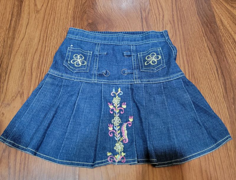 Jeans Skirt For Girls Upto 5 Years