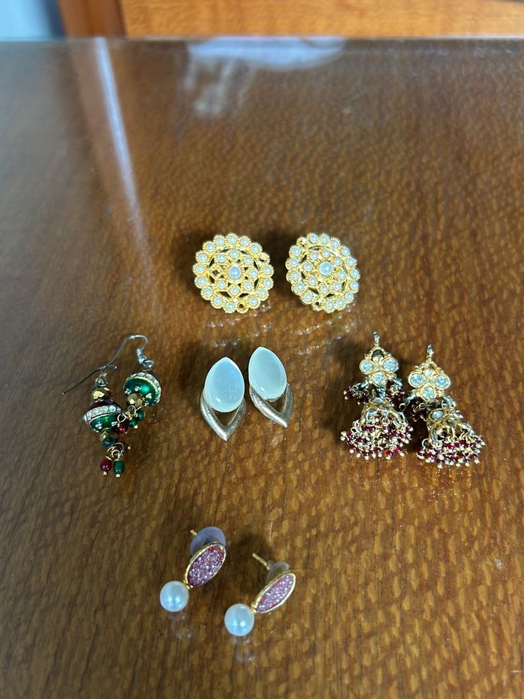 5 Pairs Earrings