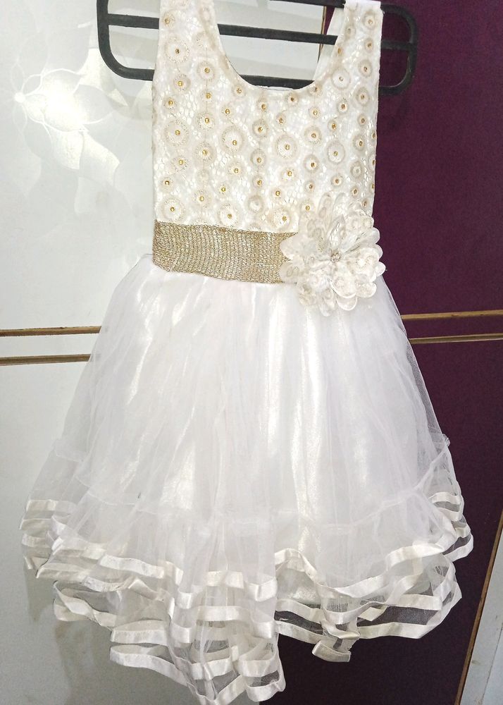 (9month-1.5yr)Fairy White Frock/Gown