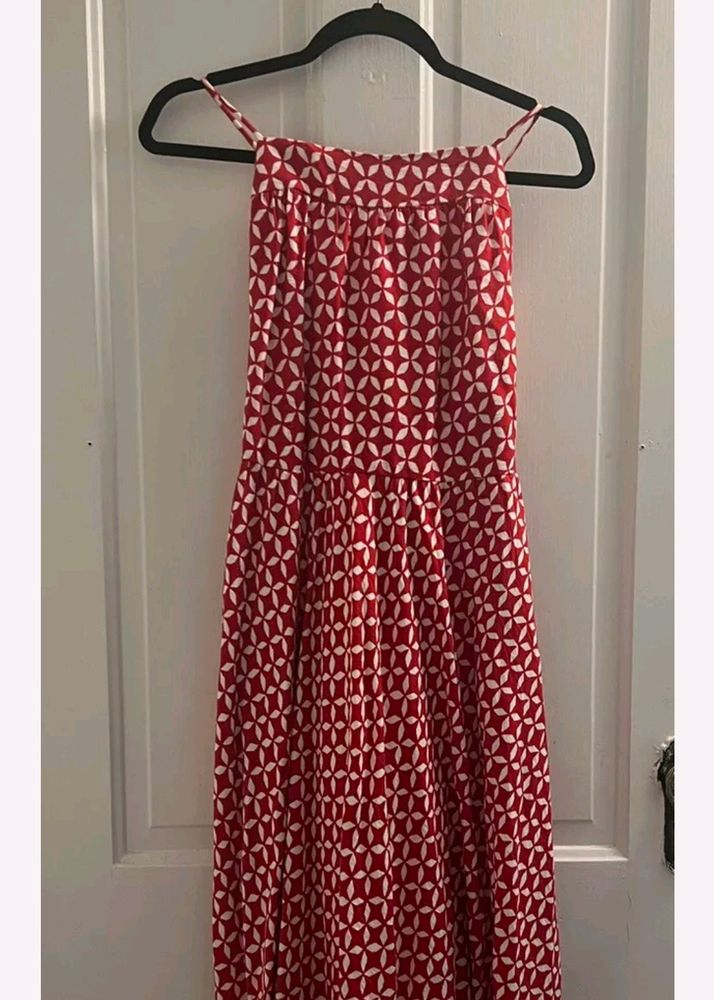 Loft Midi With Open Tie Back Side