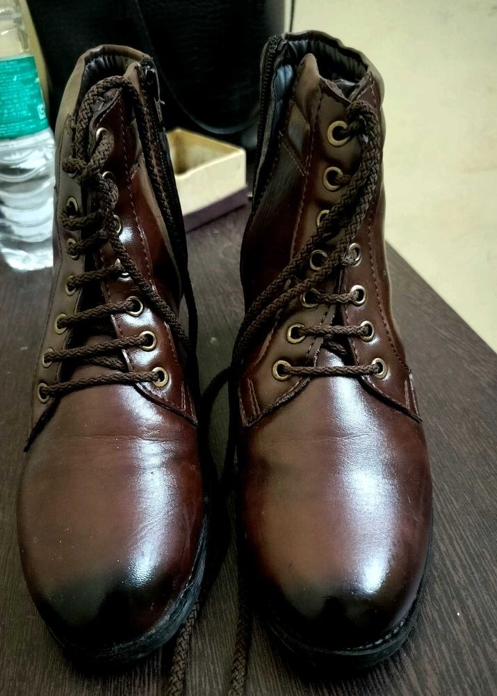 Brown Ladis Boots Size Uk 7 Euro 40 From Layasa