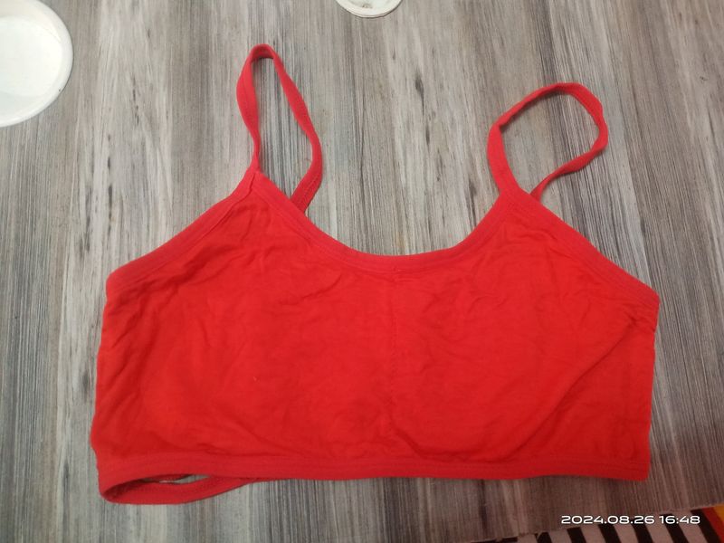 Bra For teenager Red