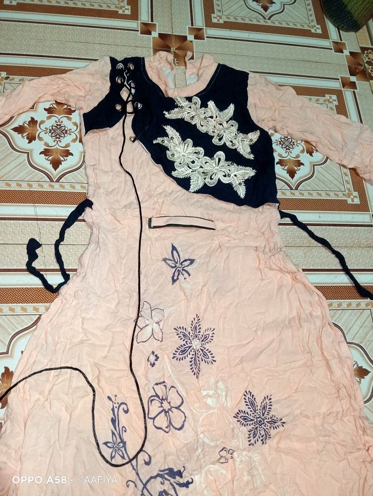 Cotton Anarkali Type Kurti