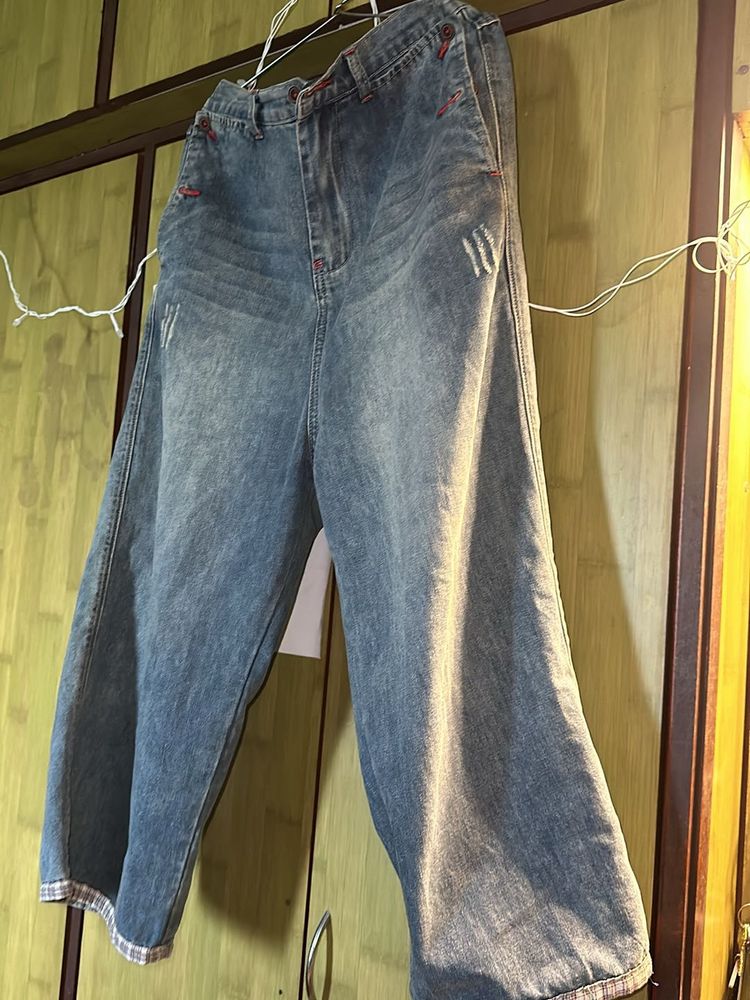 Blue Korean Baggy Jeans