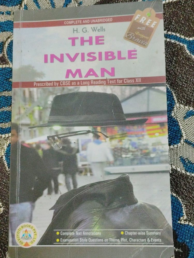 The Invisible Man Novel For Class 12 By HG Wells