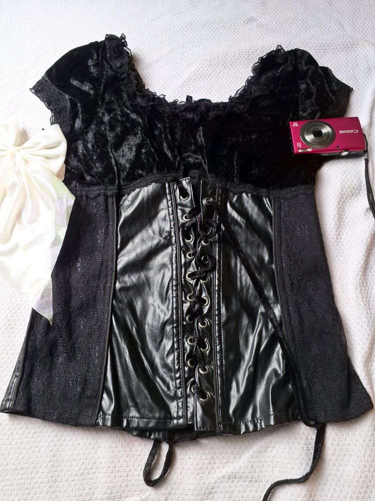 Leather Corset Top