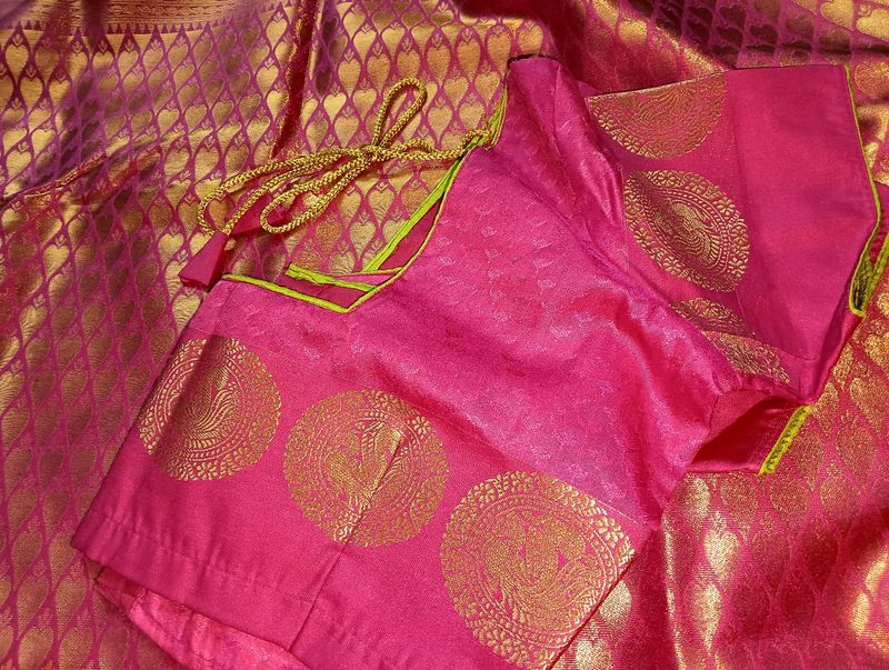 Silk Saree With Xl Blouse