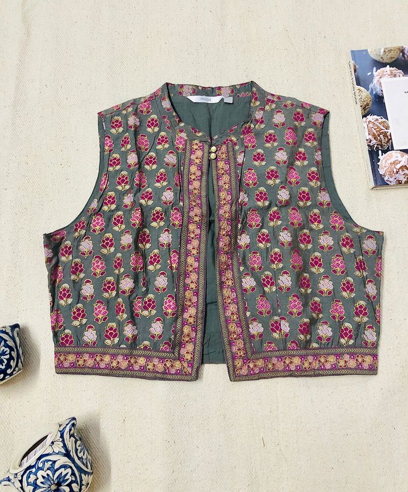 Max Grey Floral Jacket