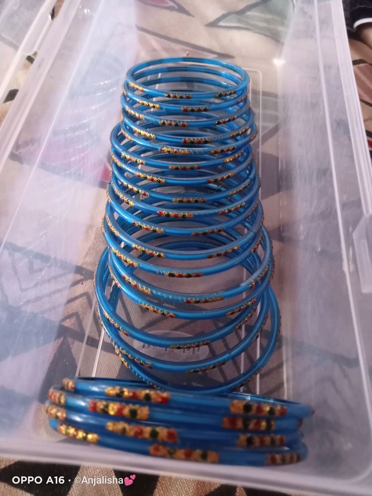 glass bangles Blue Colour 💙