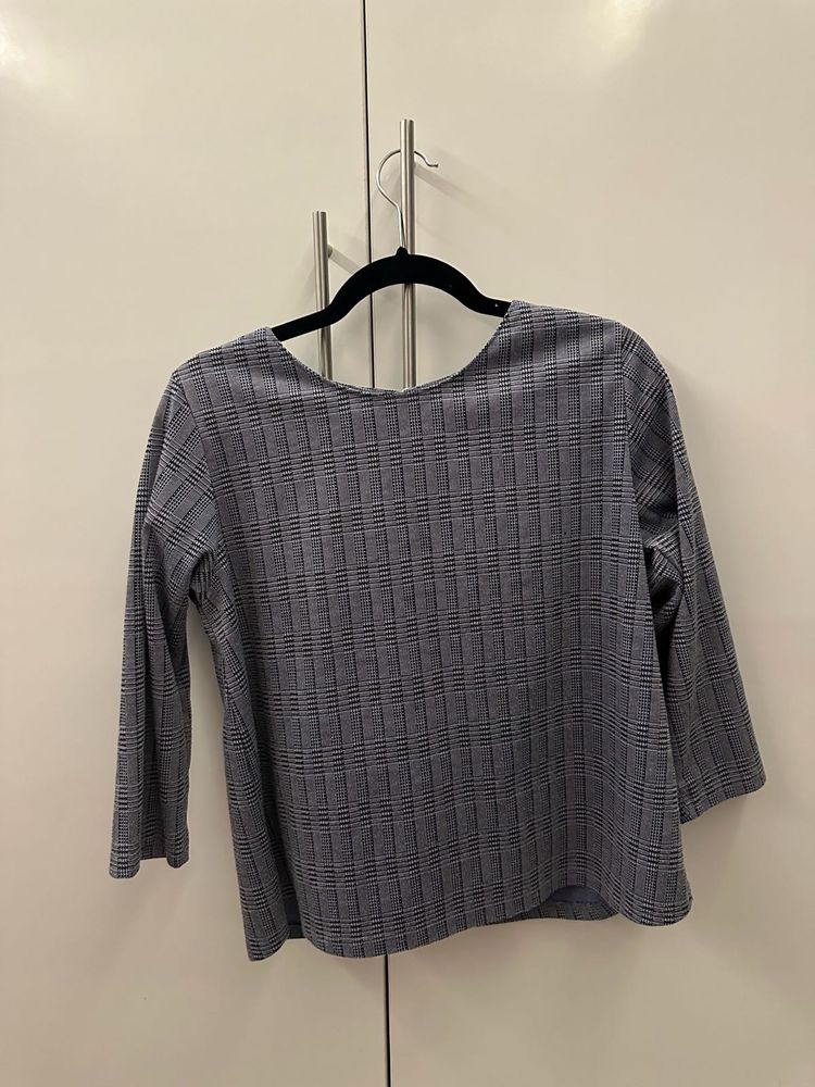 L Size AND Brand  formal Checked Top