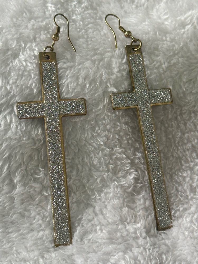 Cross Western Earrings