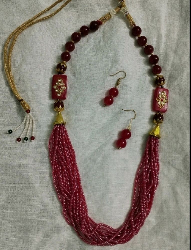 🆕 Beautiful Necklace Set.    Jaipurjewelry, Necklace, Earrings, Choker, Beads, Kundanjewelry, Chain, Women, Beauty, Biba, Zara,  Forever21, Soch, Shein, Girls Necklace,