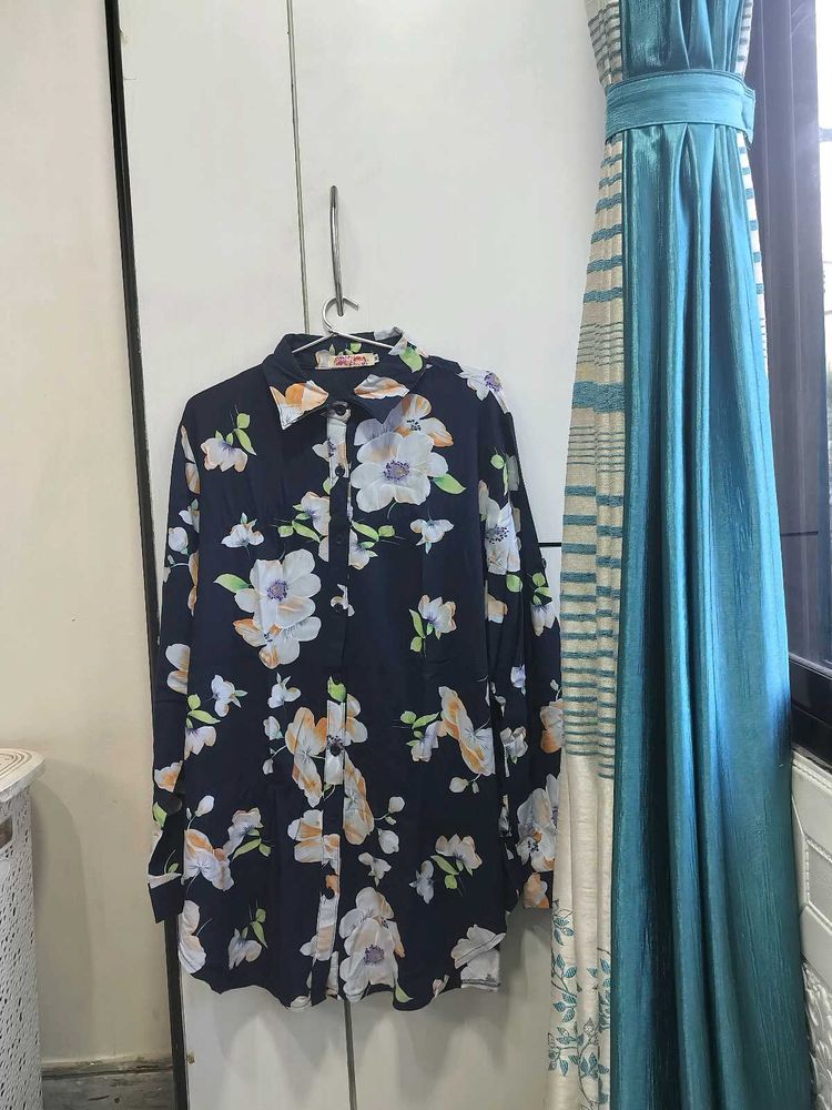 Trendyzone's Floral Oversized Shirt