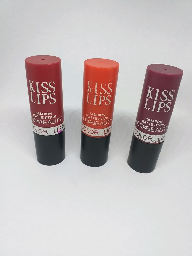 Kiss Lip Lipstick Pack Of 3