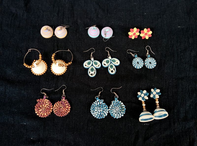 Quilling Earrings - 9 Set