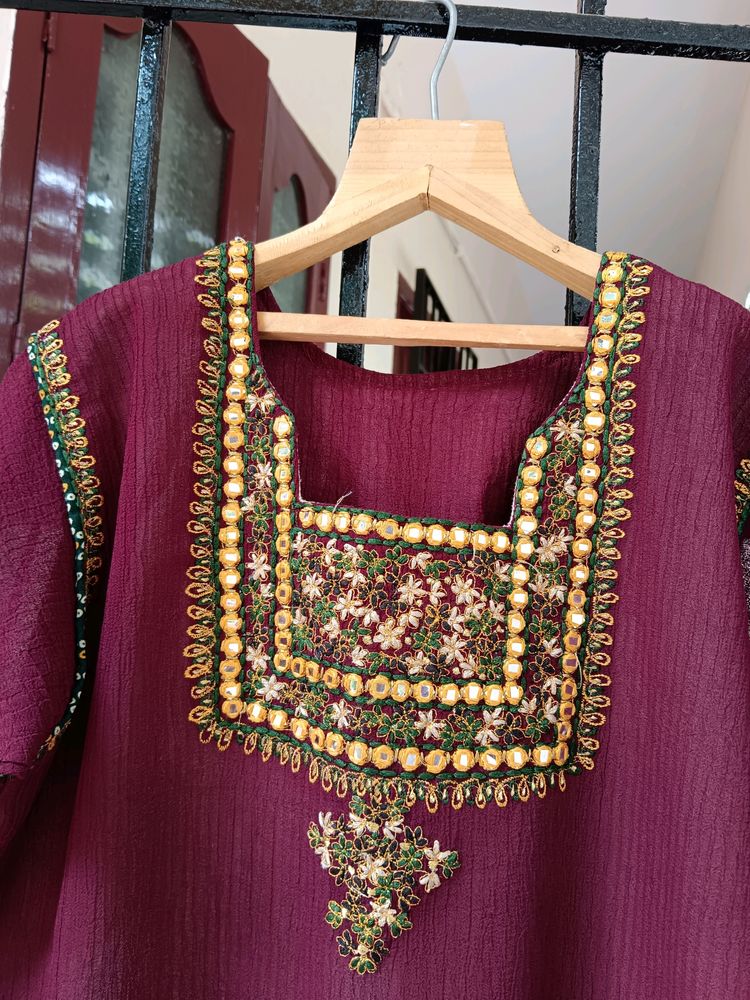 Embroider Kurta Set