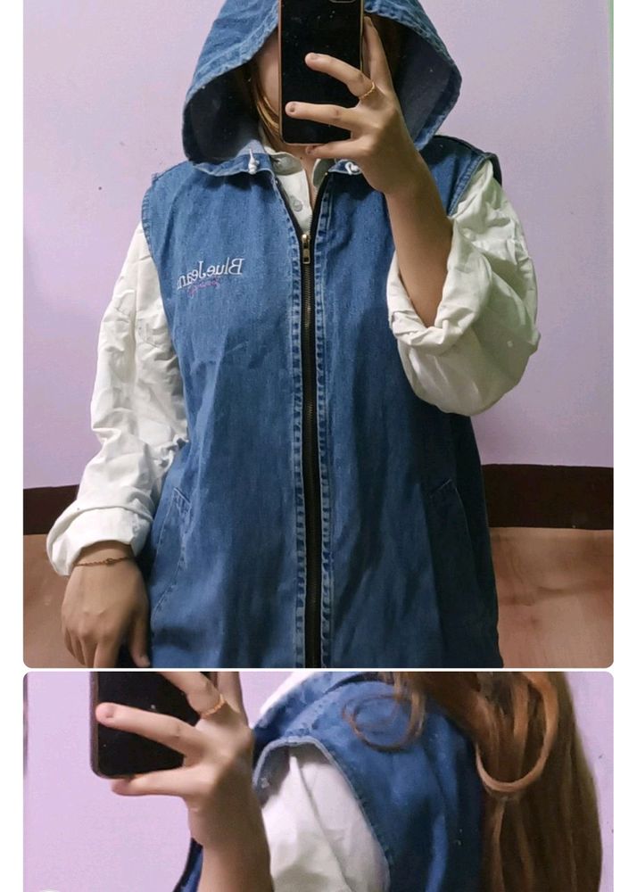 Korean Denim Hood