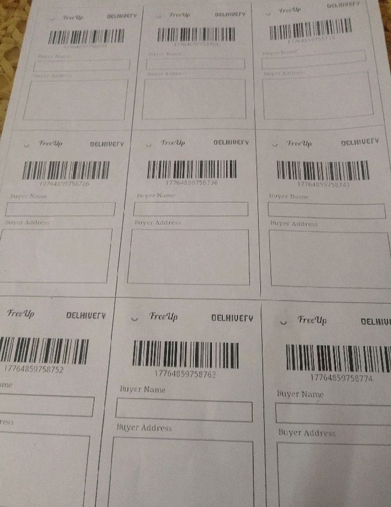 80 Shipping labels