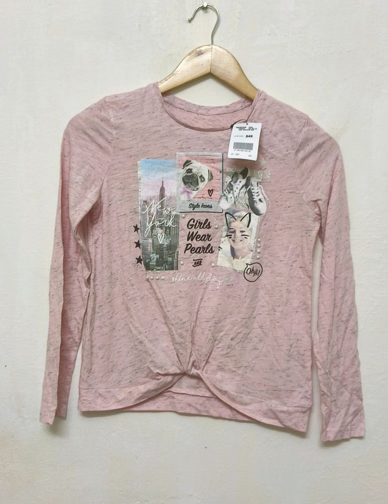 Trendy New Pink Cotton Top For Women