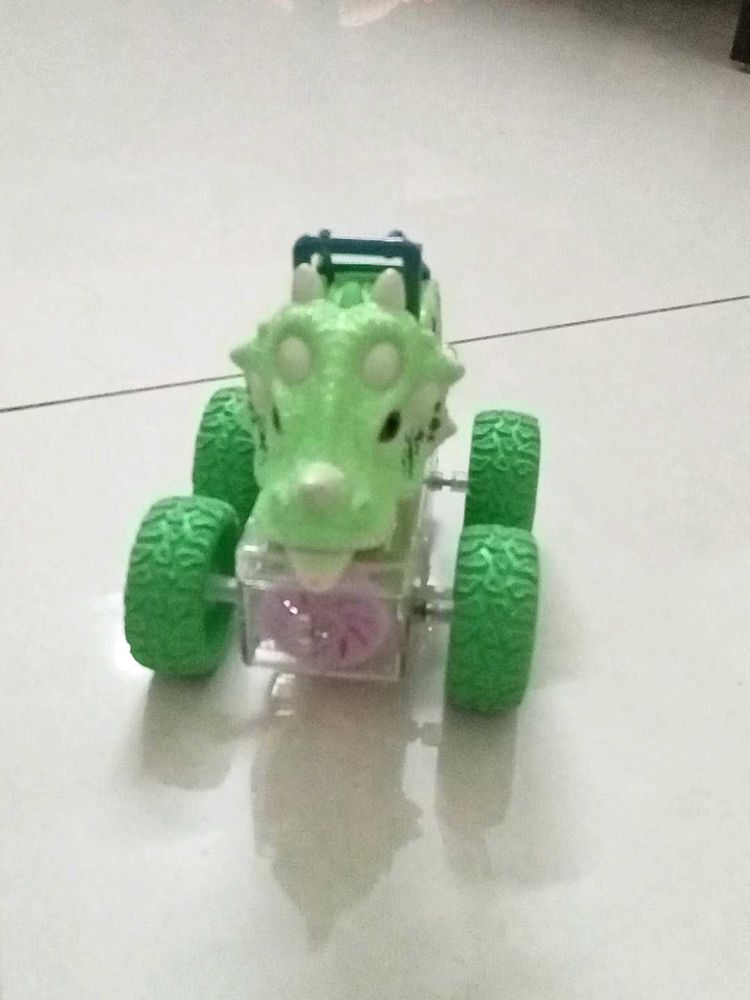 LED 4 Wheel Kids Dino Toy