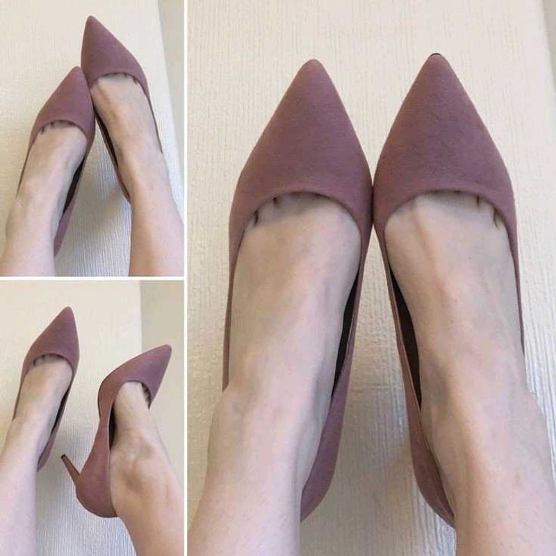 Mauve Velvet Heels