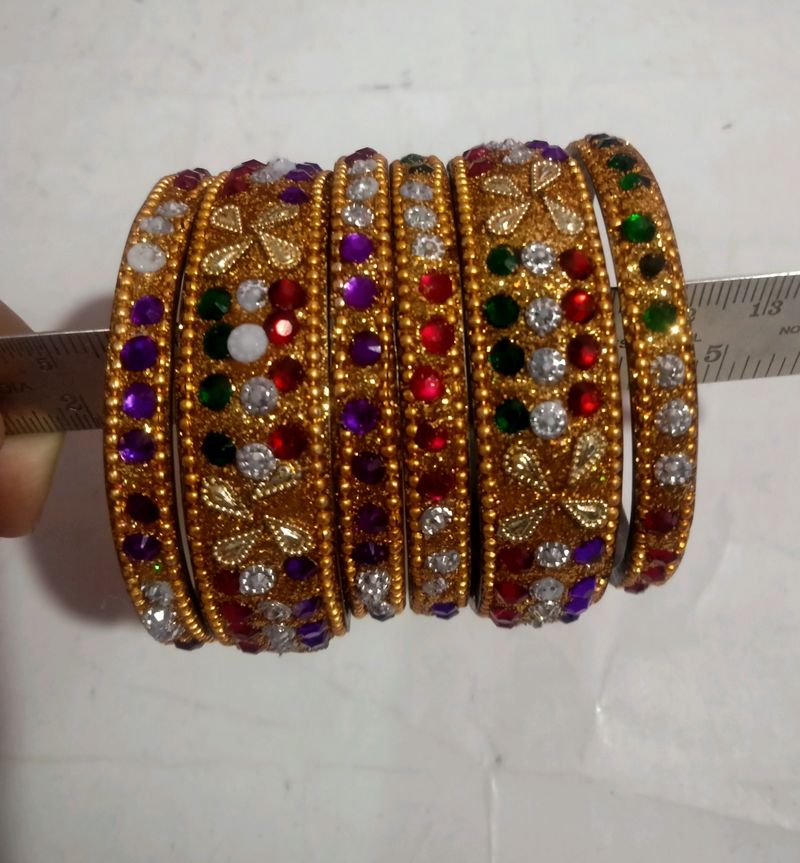 Wedding Fancy Steel Bangles Set For Girls