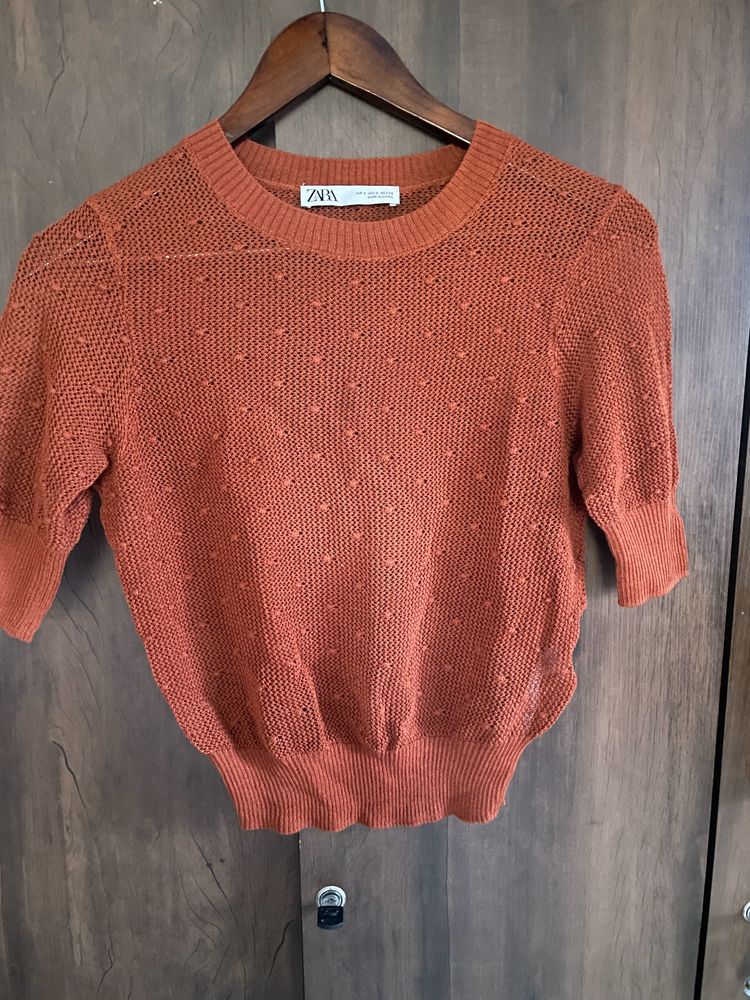 Zara Rust Colour Top