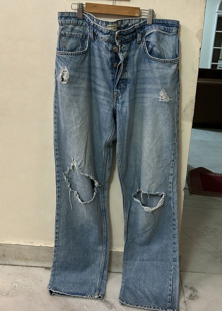 bershka straight jeans